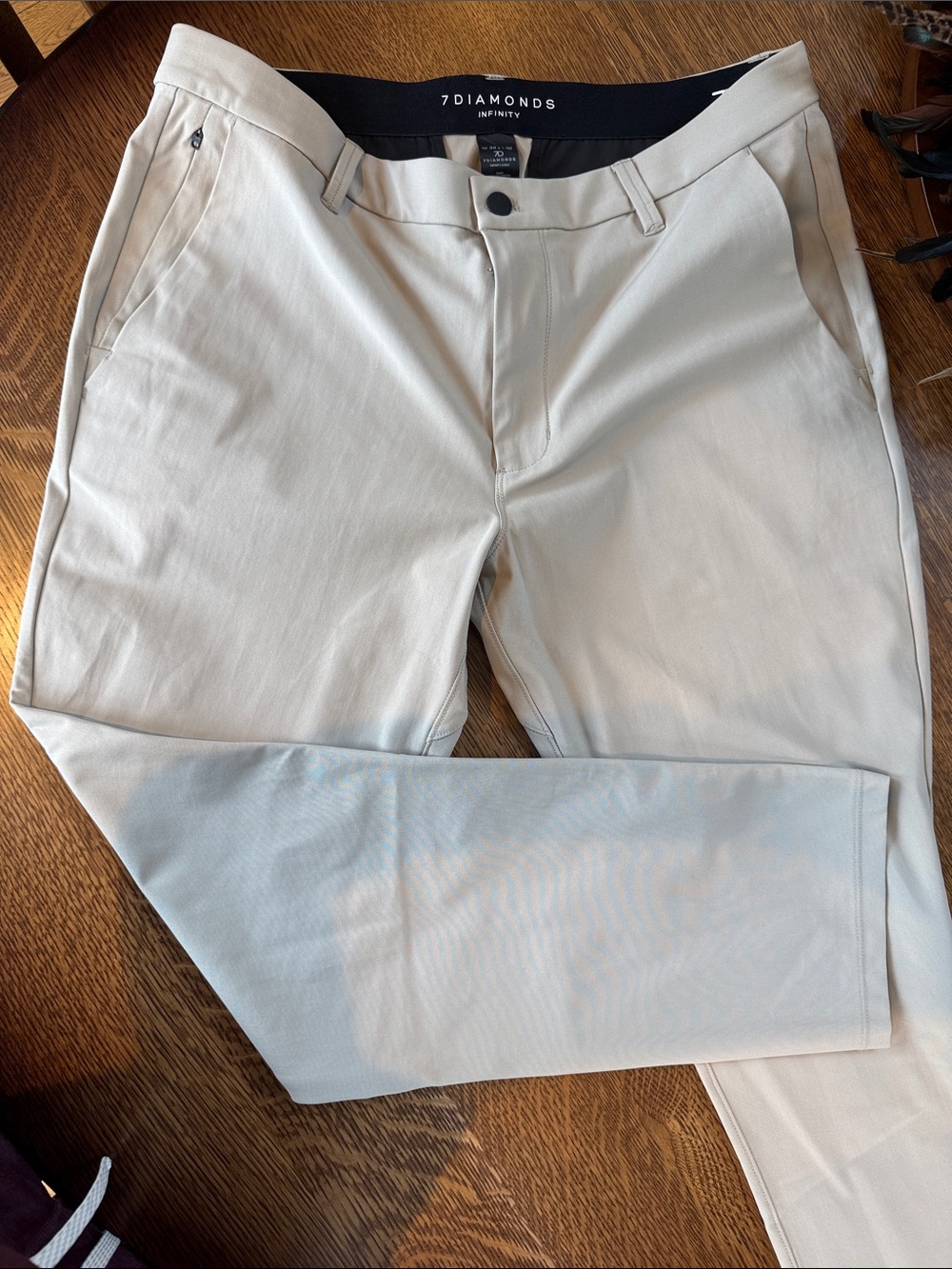 7 Diamonds Men's Infinity Stretch Khakis - Light Beige